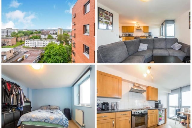 This one has views across Northampton from the balcony of a one bedroom apartment in Upper Cross Street, Northampton. William H Brown are asking for offers over £90,000