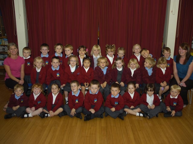 Pupils are pictured with (from left) teaching assistant Colette Wood and class teacher Amanda Pickwell.