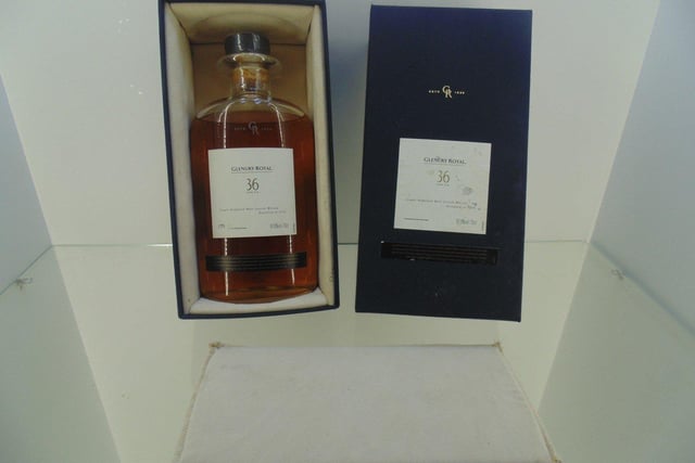 Glenury royal single malt 36 years scotch whiskey distilled in 1970 , bottle number 159/1926. Estimate £800-£1000