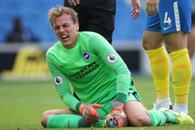 The back-up goalkeeper is struggling with his ankle injury sustained in pre-season against Chelsea. No time frame has yet be given for his return. Regular No 1 Maty Ryan will be between the sticks at Palace with Jason Steele providing the back-up