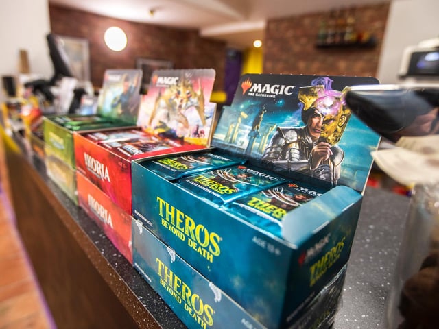 Trading cards are a big part of the Geek Retreat culture. Photo: Kirsty Edmonds.