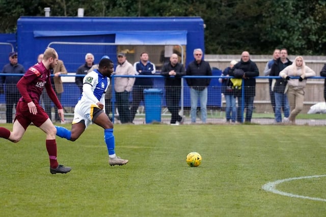 Action from Haywards Heath Town's defeat to Welwyn Garden City