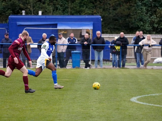 Action from Haywards Heath Town's defeat to Welwyn Garden City
