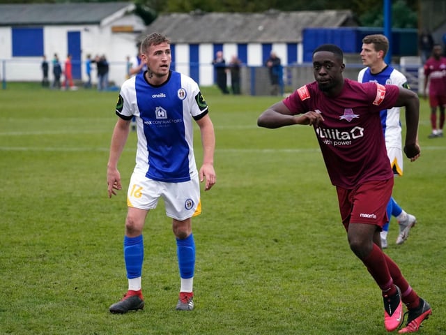 Action from Haywards Heath Town's defeat to Welwyn Garden City