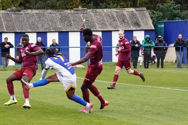 Action from Haywards Heath Town's defeat to Welwyn Garden City