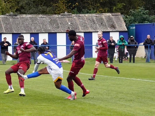 Action from Haywards Heath Town's defeat to Welwyn Garden City
