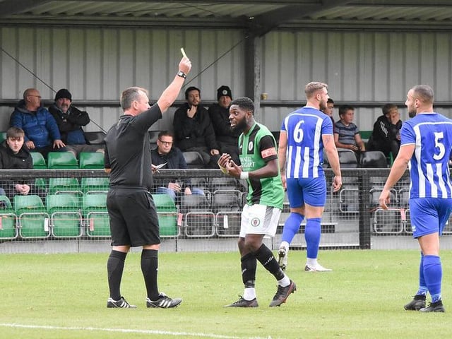 Jordi Ndozid is booked