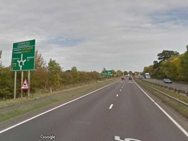 A6 — Higham Ferrers
Speed limit: 40mph
Number of drivers caught speeding: 413