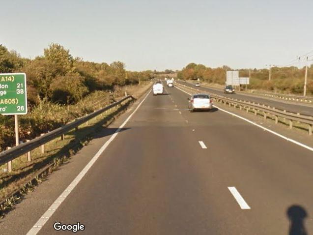 A45 — Stanwick (Eastbound)
Speed limit: 40mph
Number of drivers caught speeding: 322