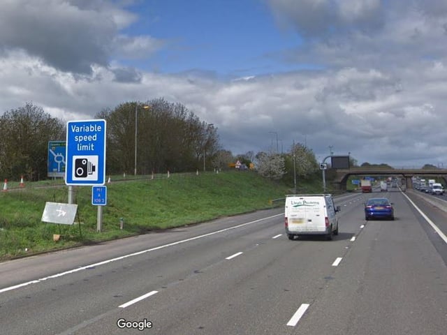 M1 Northbound — Junction 16 to 19
Limit: Variable
Cameras clocked a driver at 137mph among of 1,085 motorists exceeding the speed limit on the Smart Motorway