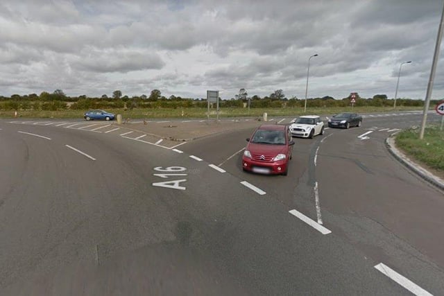 A16 (Welland Road roundabout) between A47 and B1443, for resurfacing works - 8pm to 6am, from Wednesday, November 4 to Friday, November 6. Photo: Google