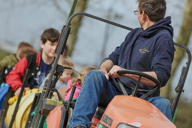 Wonderful West Lodge Farm Park to the south east of Corb is a fun-packed day out. Have fun on the barrel ride, pick a pumpkin, feed a goat or climb around in the indoor play area.