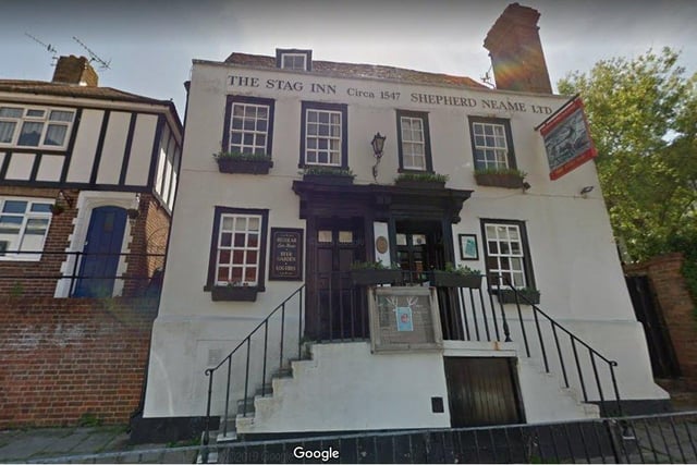 The Stag Inn, All Saints' Street in Hastings (image by Google)