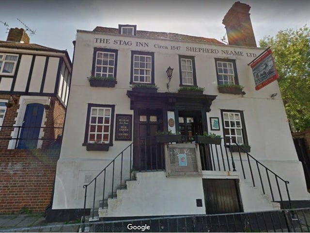 The Stag Inn, All Saints' Street in Hastings (image by Google)