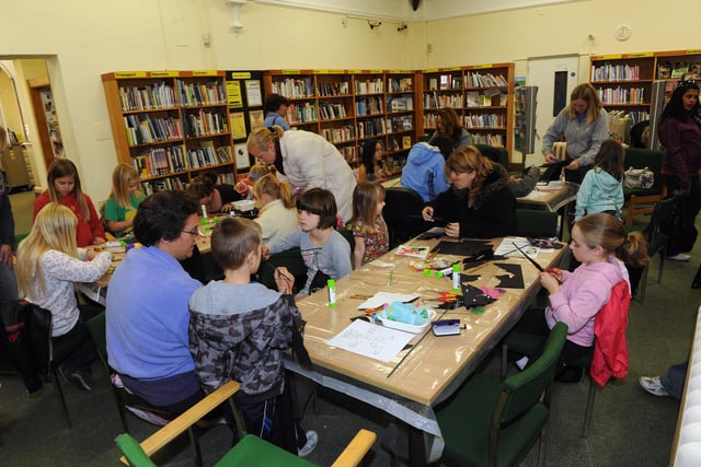 Hallowe'en workshop at Littlehampton Library in October 2010. Picture: Stephen Goodger L43315H10