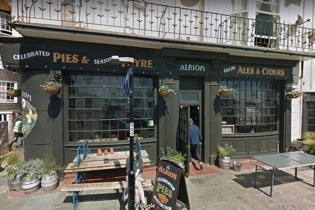 The Albion pub in George Street, Hastings (photo by Google)