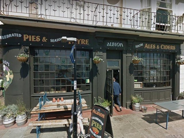 The Albion pub in George Street, Hastings (photo by Google)