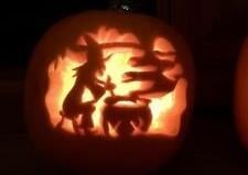 This intricate witchy carving is by Sheila Tunnell, from Horsham