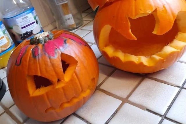 Hannah Buss from Eastbourne made this spooky pair