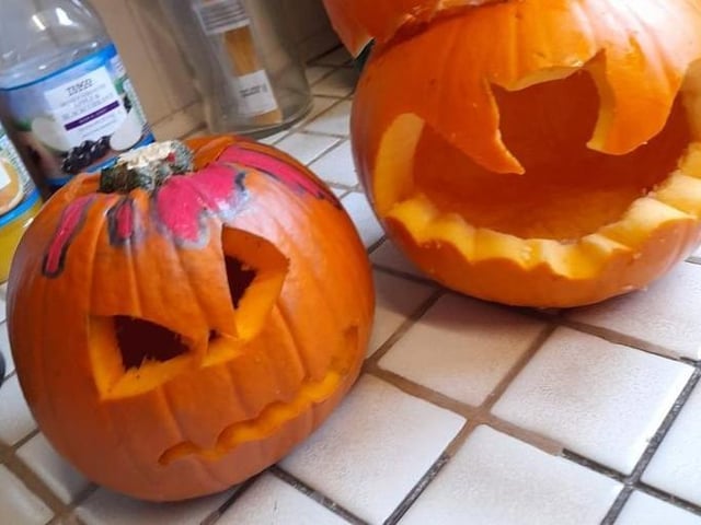 Hannah Buss from Eastbourne made this spooky pair