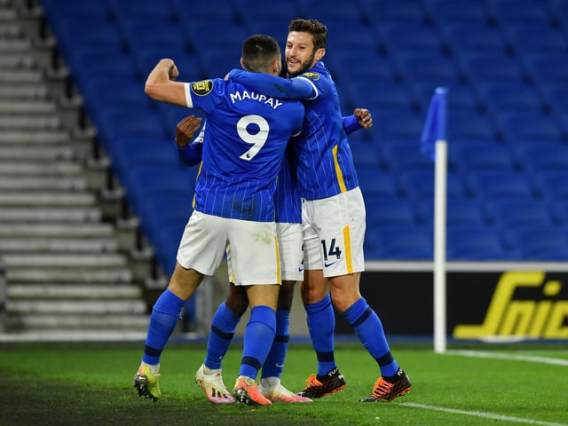 Was one of Brighton's stand-out performers. His lovely pass set up Neal Maupay for an early goal which was ruled out for offside. Was very unselfish to slide Maupay in for one-on-one on 22nd minute, when he could have shot himself. Replaced by Pascal Groß just after the hour mark (Photo by Glyn Kirk - Pool/Getty Images)