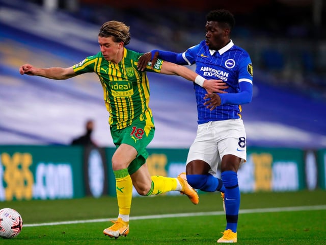 Comfortable but unspectacular in the middle of the park as Brighton dominated possession in the first half but was unable to take control in the second period
(Photo by ANDREW COULDRIDGE/POOL/AFP via Getty Images)