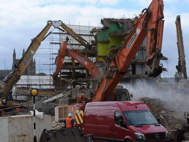 A temporary car park will open next month on the same site