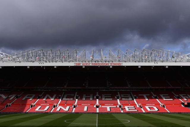 Old Trafford capacity: 75,652 -  One metre adjusted capacity, lower limit: 20,590