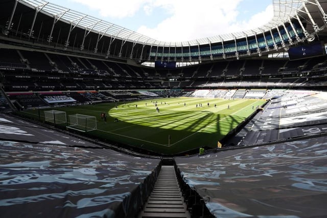 Tottenham Hotspur Stadium: 62,062 -  One metre adjusted capacity, lower limit: 16,890