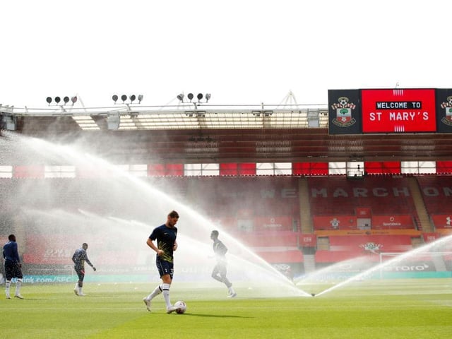 St Mary's Stadium capacity: 32,505 -  One metre adjusted capacity, lower limit: 8,840