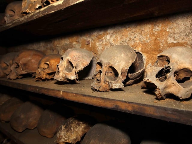 Local legends tell that no one knew of Holy Trinity’s crypt until a gravedigger fell twelve feet into it whilst working many years ago. Falling through pitch black onto the bones proved too much for him to bear and it is rumoured that he lost his mind, remaining that way until he died.