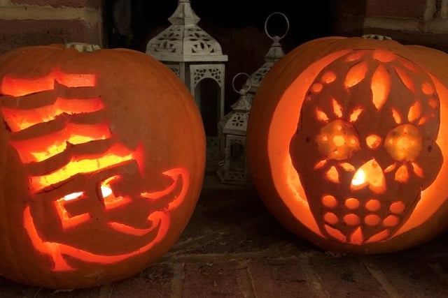Ben Swain created these pumpkins