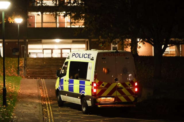 Sussex Uni halloween night - over 60 Sussex Police officers sent to campus to quell the partying SUS-200111-093804001