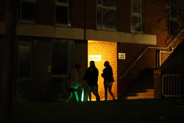 Sussex Uni halloween night - over 60 Sussex Police officers sent to campus to quell the partying SUS-200111-093816001