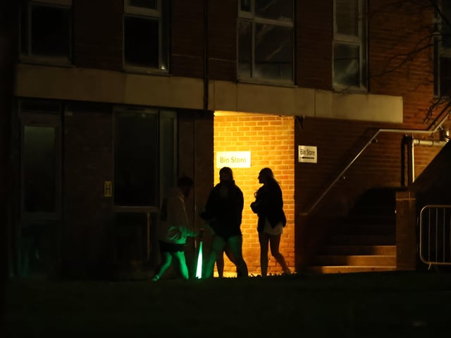 Sussex Uni halloween night - over 60 Sussex Police officers sent to campus to quell the partying SUS-200111-093816001