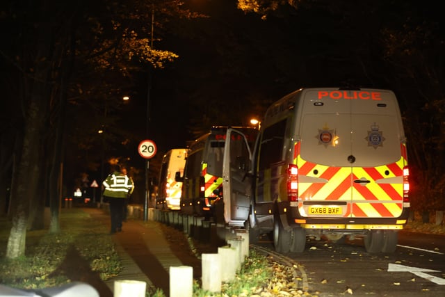 Sussex Uni halloween night - over 60 Sussex Police officers sent to campus to quell the partying SUS-200111-093738001
