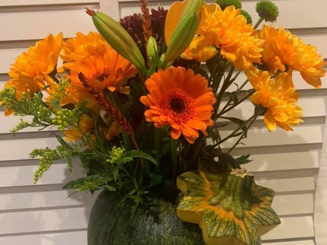 To lovers of seasonal home decor, who said the pumpkin had to be scary?