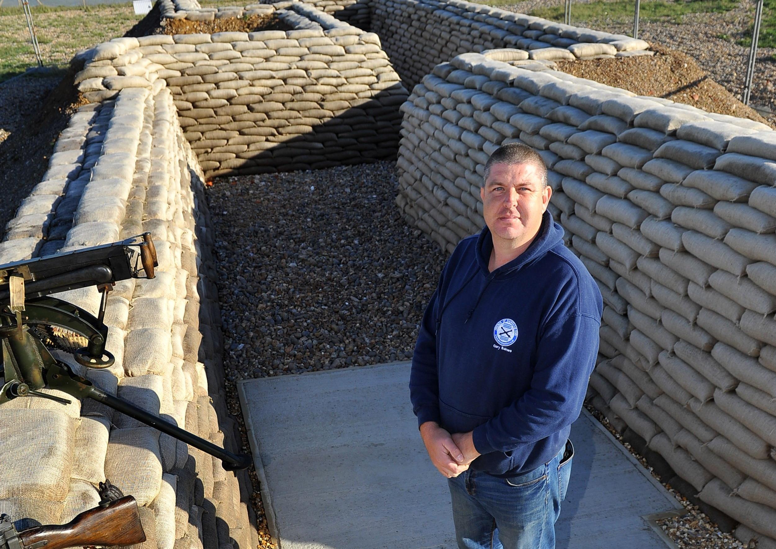 The trench at Shoreham Fort