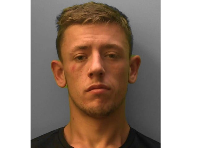 Unemployed Harry Avis, of Swanborough Drive in Brighton, was jailed for three years and four months for a knife-point robbery in Brighton. The 22-year-old pleaded guilty to robbery and possession of a bladed article after a man was robbed in Norwich Crescent, Brighton, at around 3.30pm on September 30. Officers quickly located Avis' vehicle at a retail park in Hove and he was arrested the same afternoon with a large knife and items stolen during the robbery. He was jailed at Lewes Crown Court on October 13.