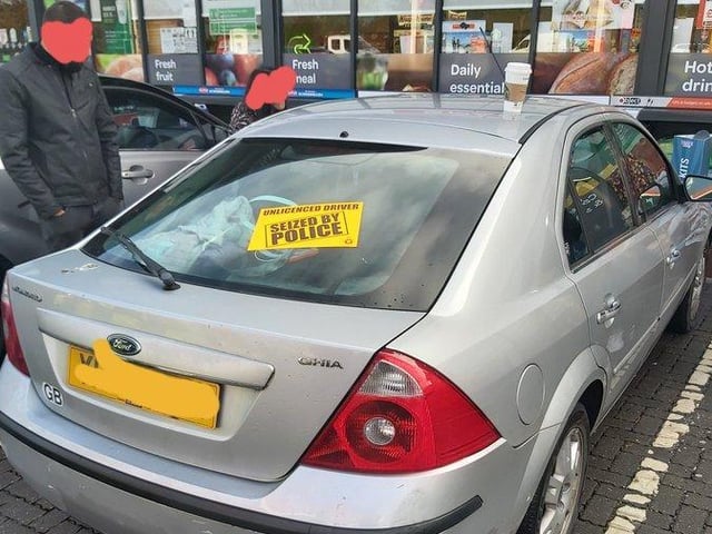 This driver told officers he was taking friends to London .. however, he was only on a Provisional Licence. The car was seized.
