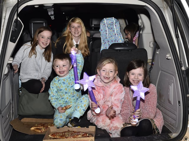 Families packed into the showground for the display