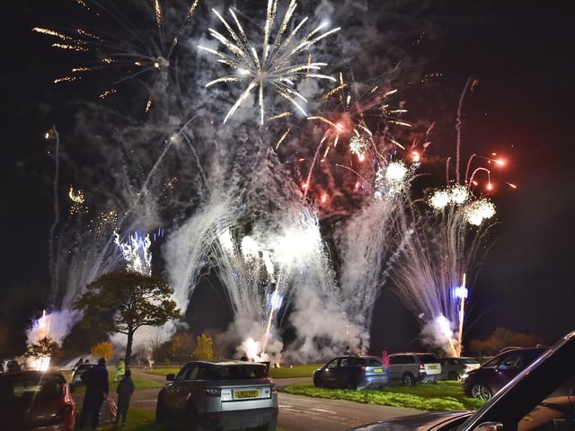 Families enjoyed the display