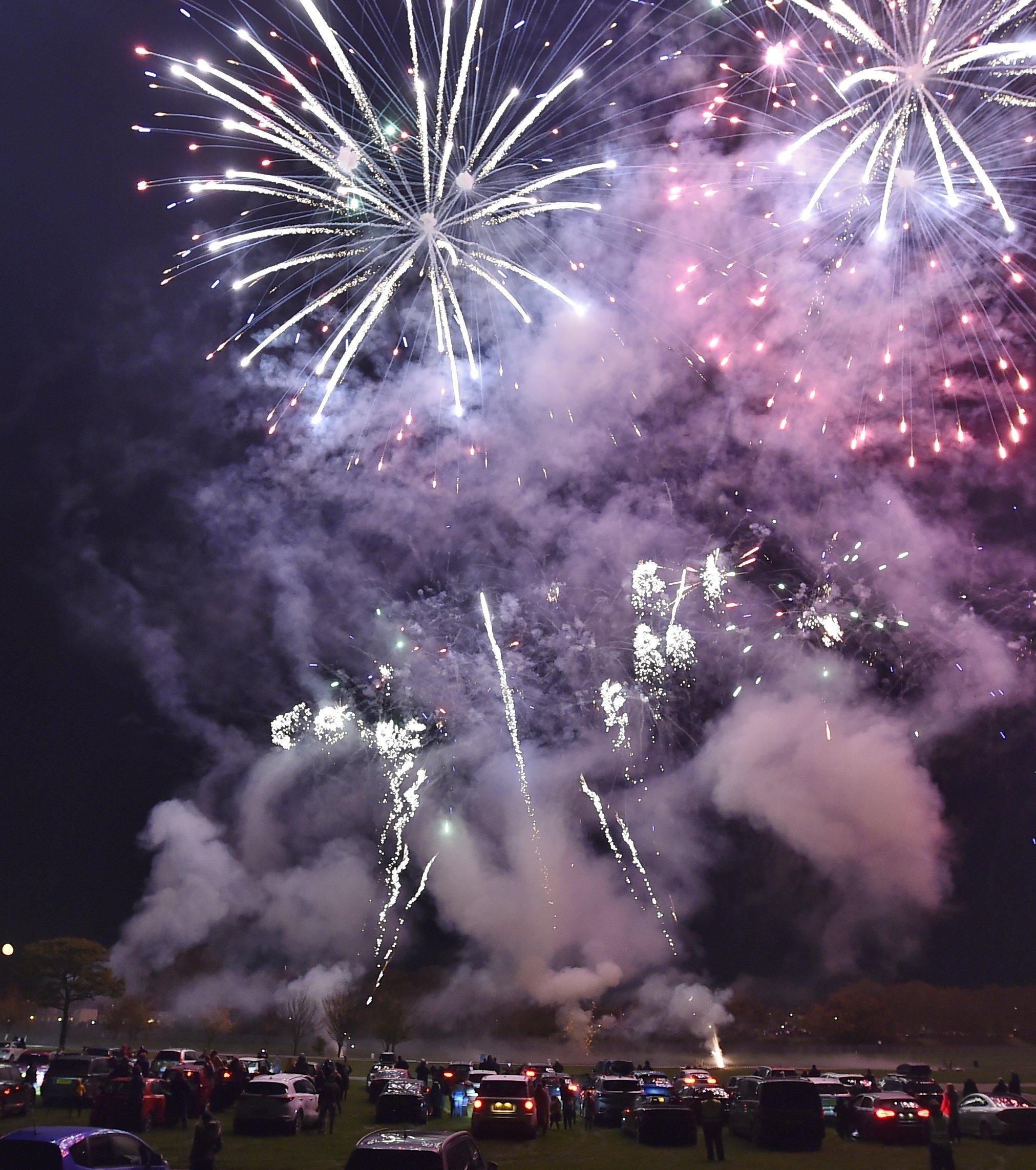 Families packed into the showground for the display