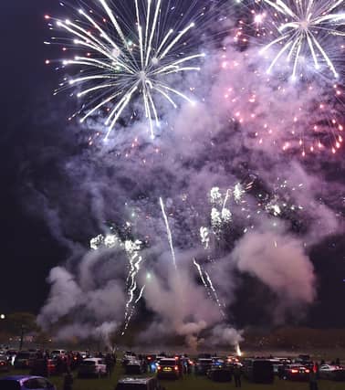 Families packed into the showground for the display