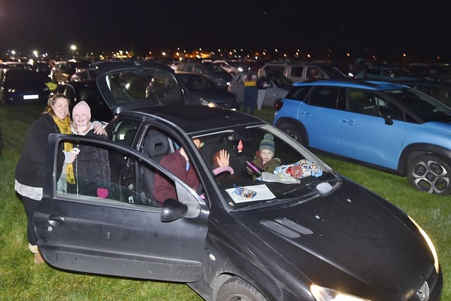 Families packed into the showground for the display