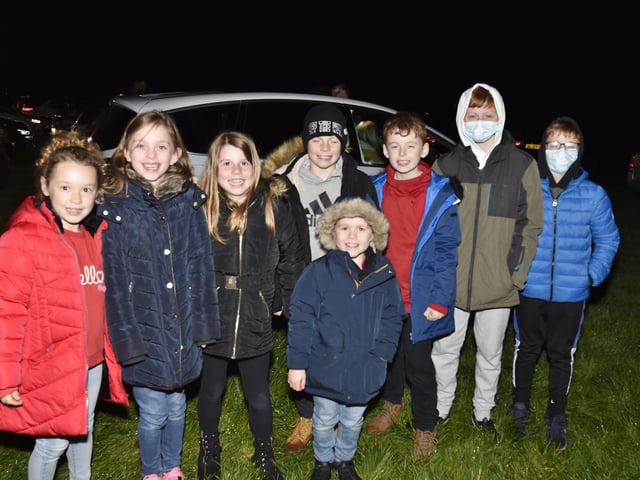 Families packed into the showground for the display