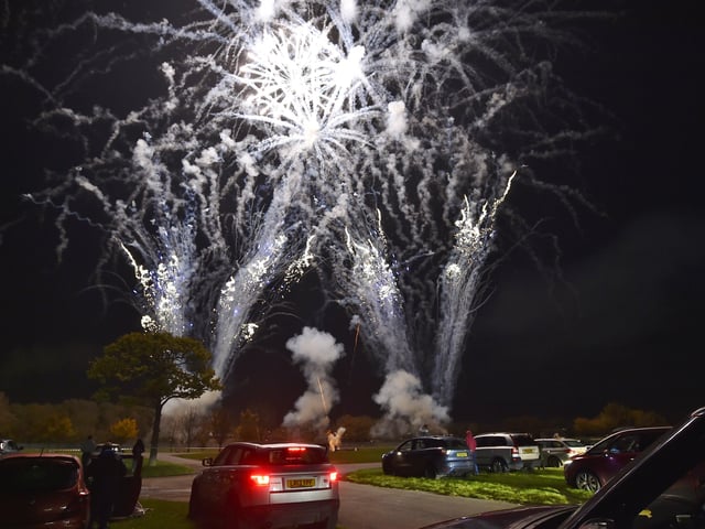 Families enjoyed the display