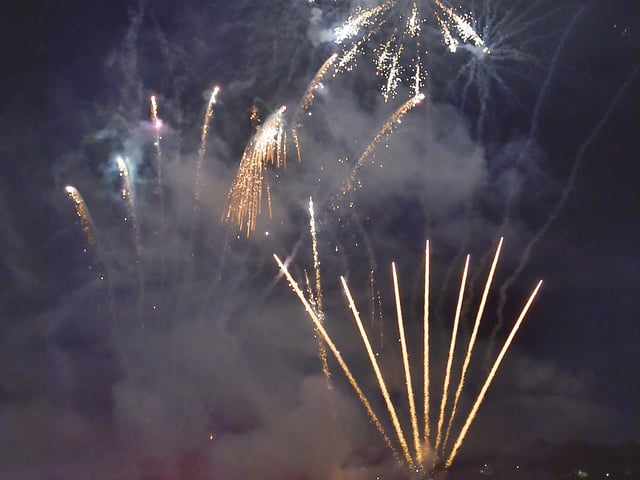 Families enjoyed the display