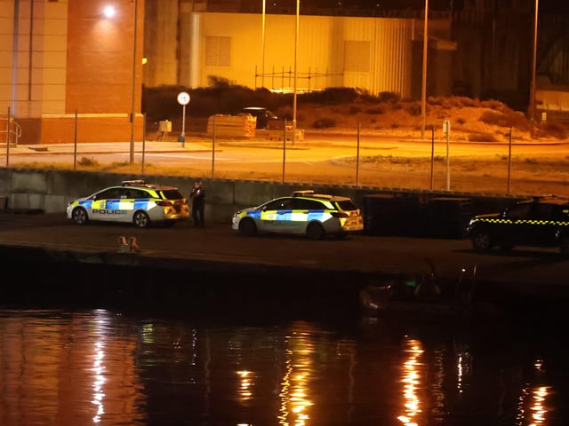 Emergency services at Shoreham Port rescued five 'slaves' from a fishing boat