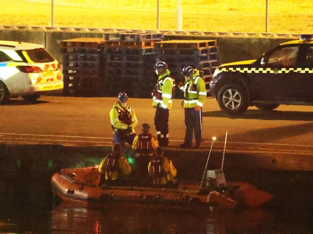 Emergency services at Shoreham Port rescued five 'slaves' from a fishing boat